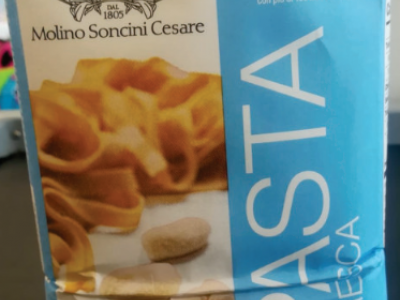 Allergene senape e lupino non dichiarato in etichetta in lotto di farina 00 di grano tenero per pasta fresca
