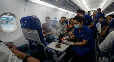 Fumo a bordo da un power bank: volo Indigo Delhi-Chennai dirottato d'urgenza