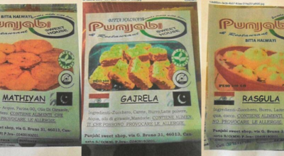 Allergeni non dichiarati, richiamati dai negozi tre dolci tipici indiani