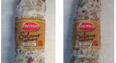 Salmonella e Listeria nel Salame nostrano, con e senza aglio, del salumificio Trentin