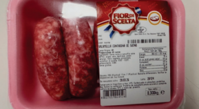 Salmonella nella salamella contadina di suino con marchio Fior di Scelta richiamata dalla vendita