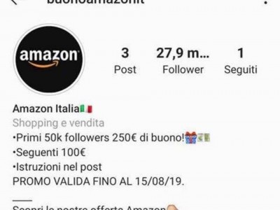 Falsi profili Instagram di noti brand 
