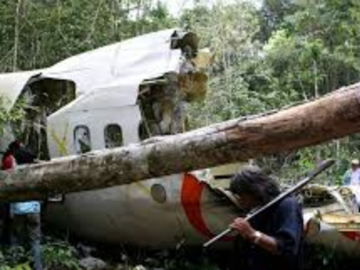 Pilota si schianta con l'aereo nella giungla e sopravvive 4 giorni