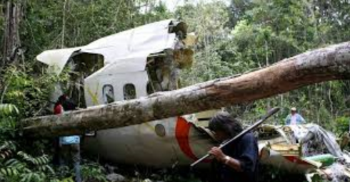 Pilota si schianta con l'aereo nella giungla e sopravvive 4 giorni