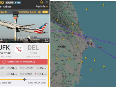 Volo American Airlines da New York a Delhi, allarme bomba