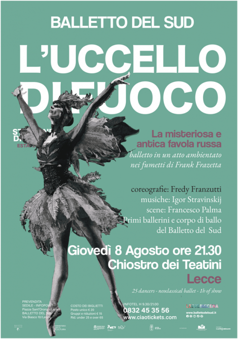 A Lecce “L’uccello di fuoco” per la stagione di Danza-Estate del Balletto del Sud di Fredy Franzutti