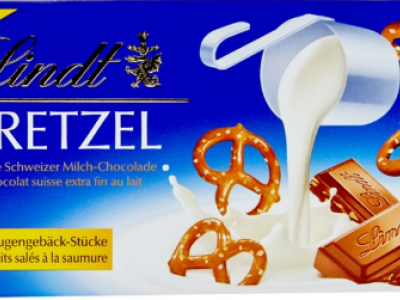 Plastica nel cioccolato "Bretzel al latte" della Lindt & Sprüngli