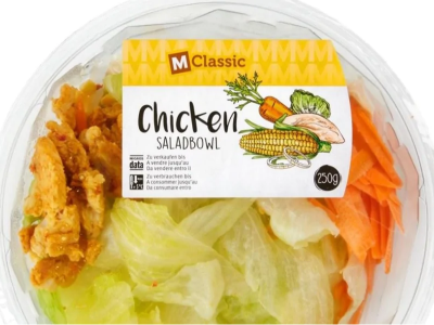 Listerie in insalata di pollo M-Classic Saladbowl Chicken. 