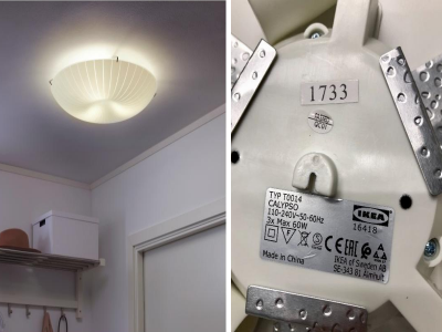Ikea ritira dal mercato la lampada da soffitto Calypso