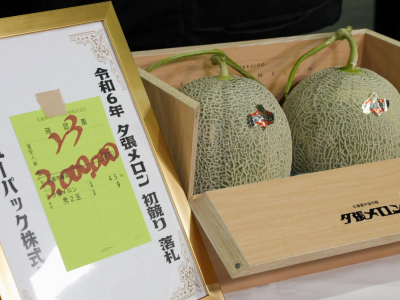 Giappone: due meloni venduti all'asta per 17mila euro!