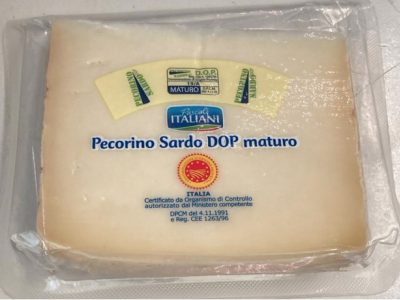 Formaggio Pecorino Sardo DOP richiamato per presenza di listeria