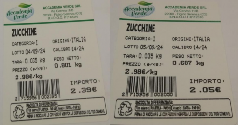 Fungicida oltre i limiti nella zucchine verdi